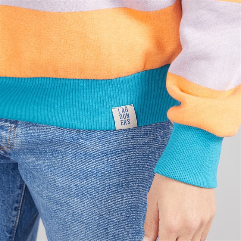Womens Cornflour Field Crew Neck Graphic Sweatshirt Lilac - Image 5
