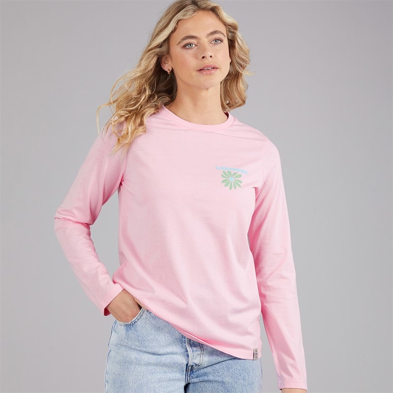 Womens Primrose Path Long Sleeve T-Shirt Light Pink - Image 2