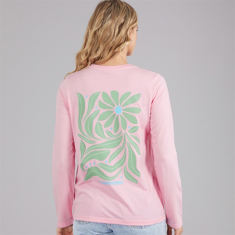 Womens Primrose Path Long Sleeve T-Shirt Light Pink - Image 3