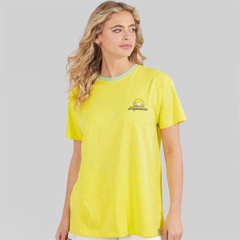 Womens Haycroft Oversized T-Shirt Yellow - Image 2