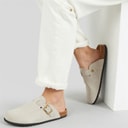 Womens Freya Mules Beige Suede
