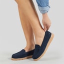 Womens Harper Loafers Navy Suede