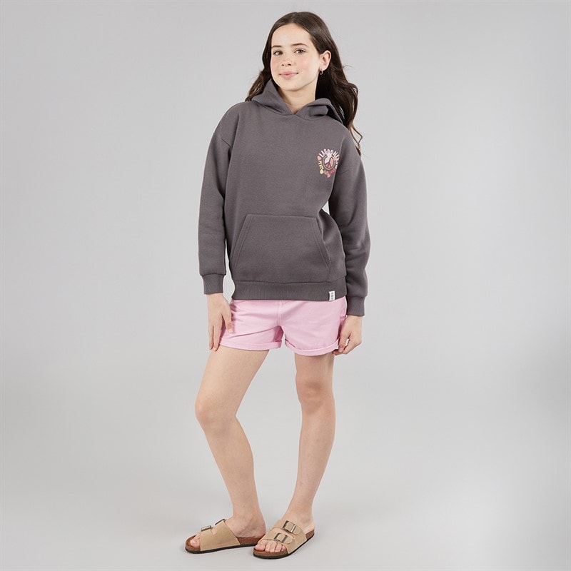 Girls Barley Hoodie Charcoal - Image 4