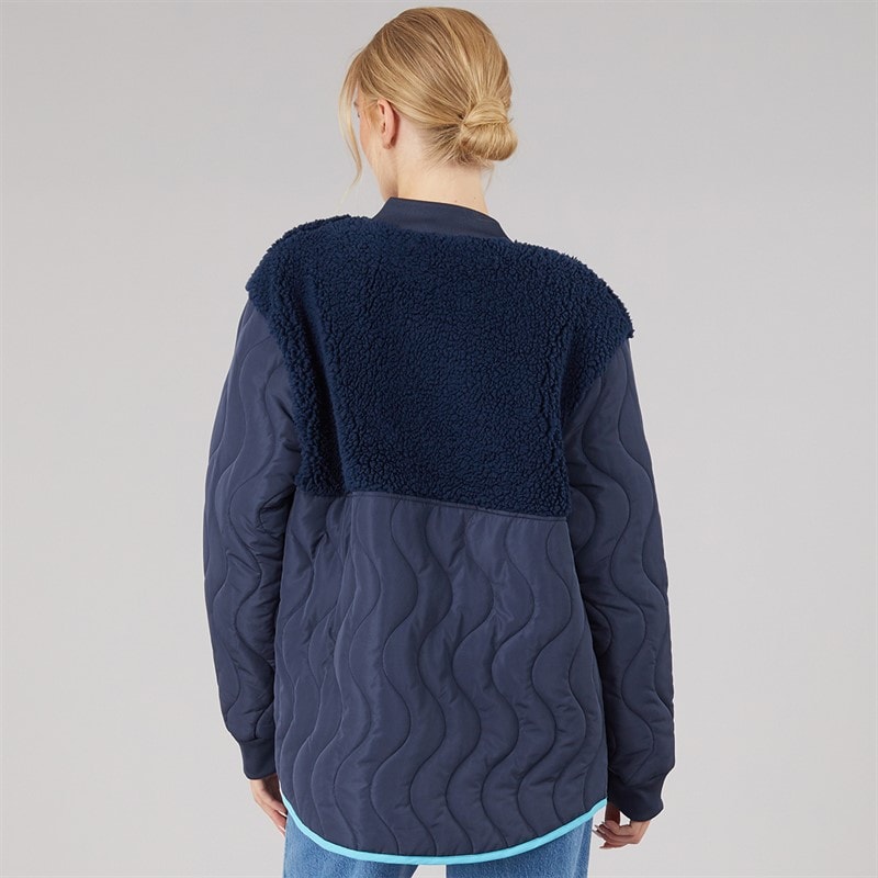 Womens Chatsworth Bomber Jacket Navy - Image 2