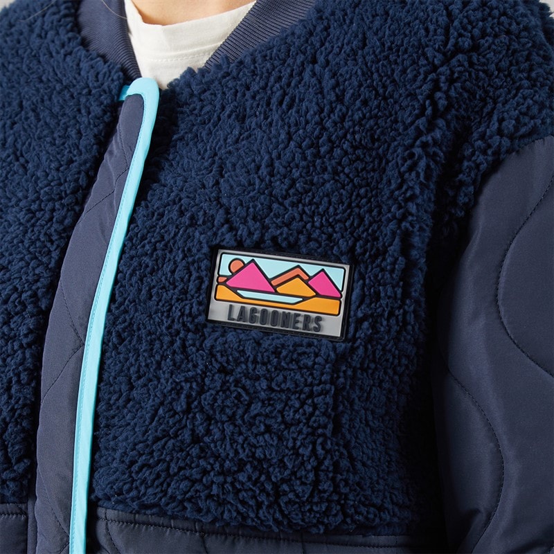Womens Chatsworth Bomber Jacket Navy - Image 5