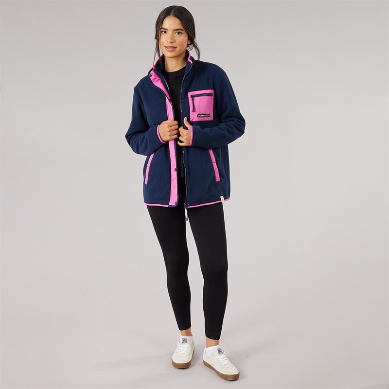 Womens Oak Fleece Navy - Image 4