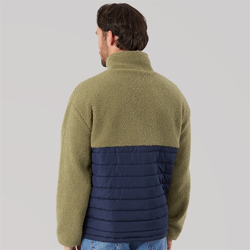 Mens Hybrid Jacket Khaki/Mustard - Image 2