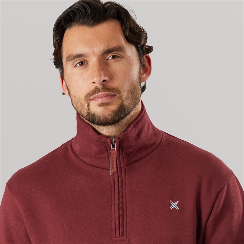 Mens Sargasso 2 Funnel Neck Sweat undy Burgundy - Image 3