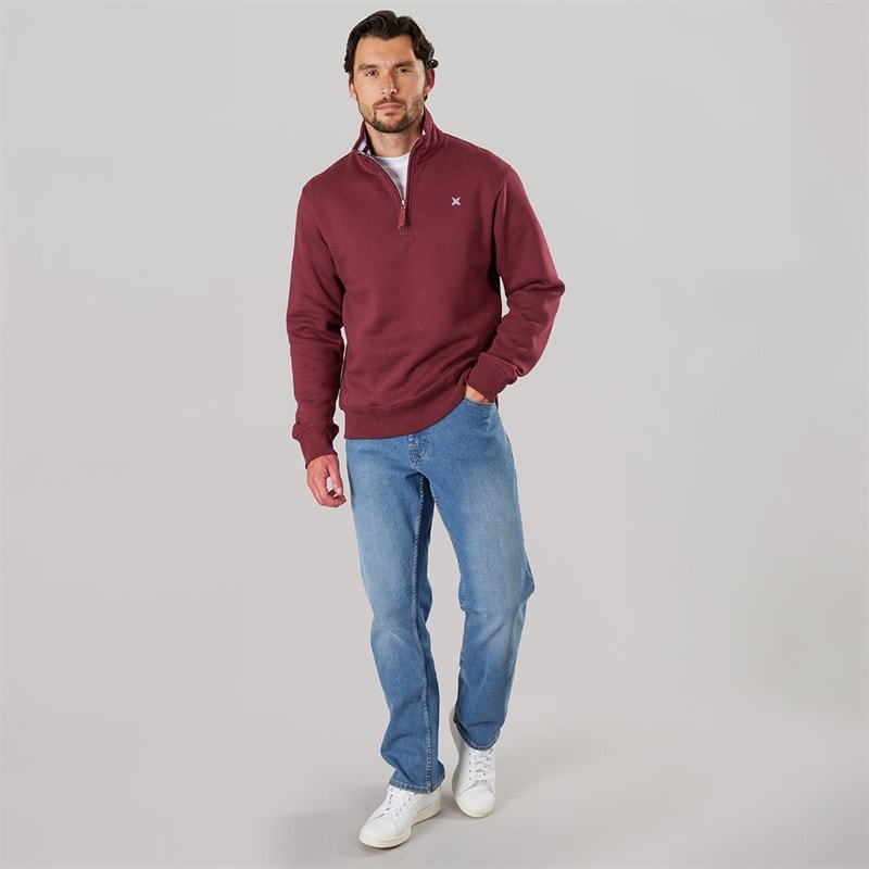 Mens Sargasso 2 Funnel Neck Sweat undy Burgundy - Image 4