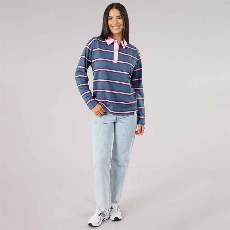 Womens Cedar Collared Shirt Stone Blue - Image 4