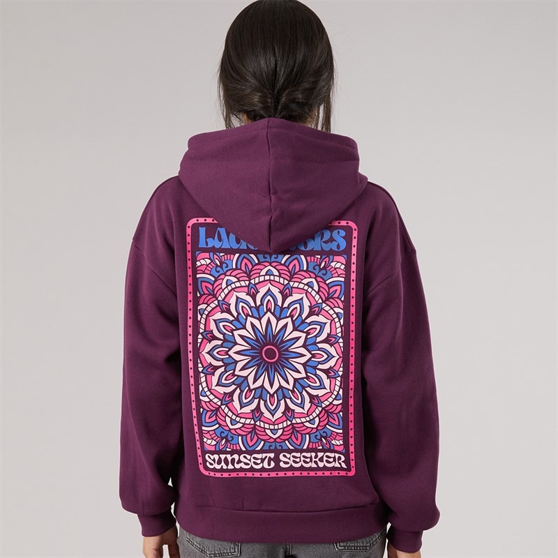 Womens Rosethorn Hoodie Dark Purple - Image 3