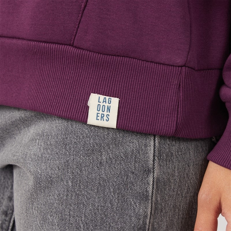 Womens Rosethorn Hoodie Dark Purple - Image 5