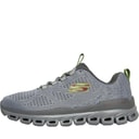 Mens Glide Step Fasten Up Trainers Grey/Yellow