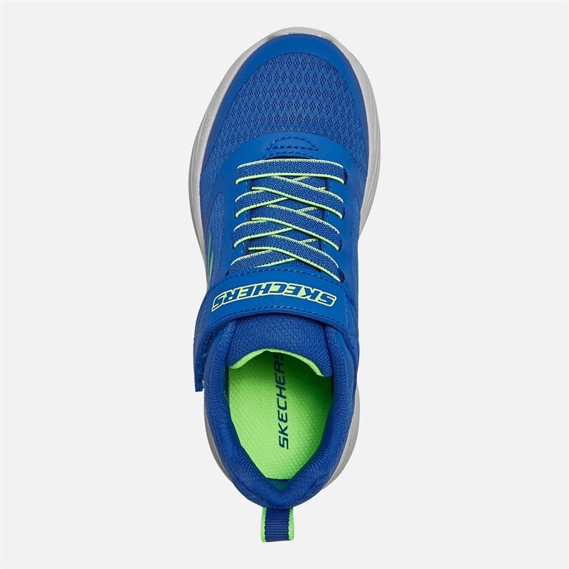 SKECHERS Boys Go Run 400 V2 Goltran Trainers Blue/Lime - Image 4