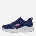 Junior Girls Solar Glow Lights Trainers Navy
