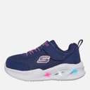 Infant Girls Solar Glow Lights Trainers Navy