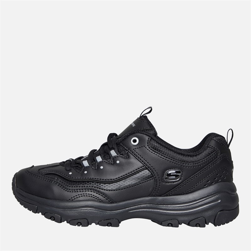 SKECHERS Womens Iconic Trainers Black/Black