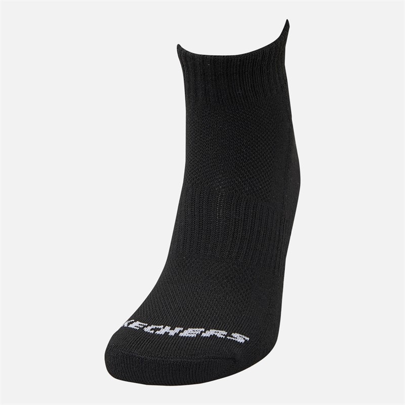 Six Pack Quarter Socks Black - Image 2