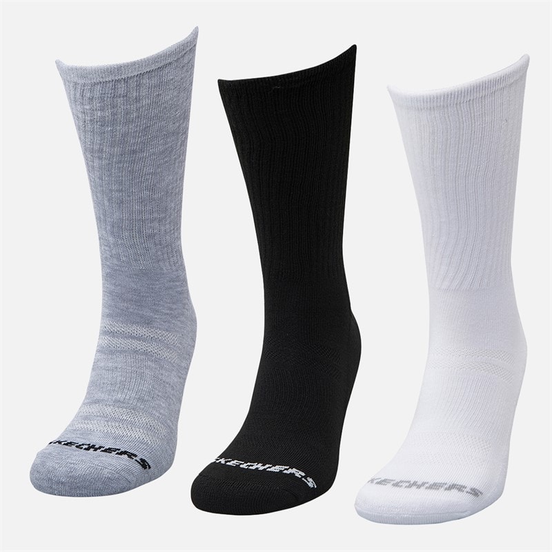 Six Pack Crew Socks White/Black/Grey - Image 2
