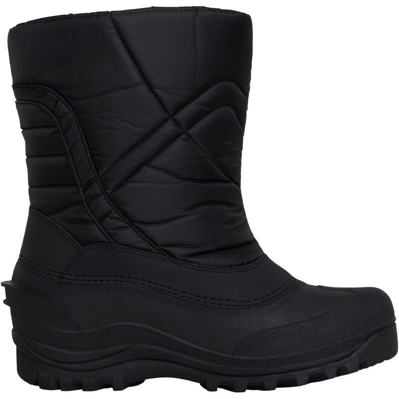 Mens Snow Boots Black - Image 3