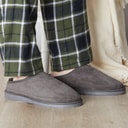 Mens Kinross Mule Slippers Grey