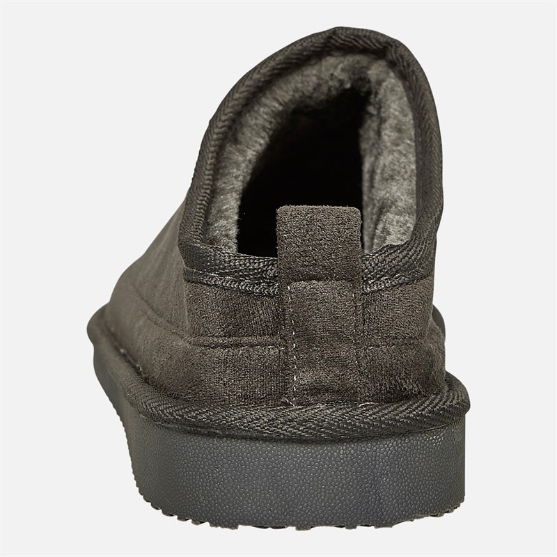 Mens Kinross Mule Slippers Grey - Image 4