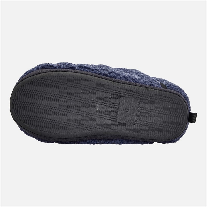 Mens Sherpa Bootee Slippers Blue - Image 2