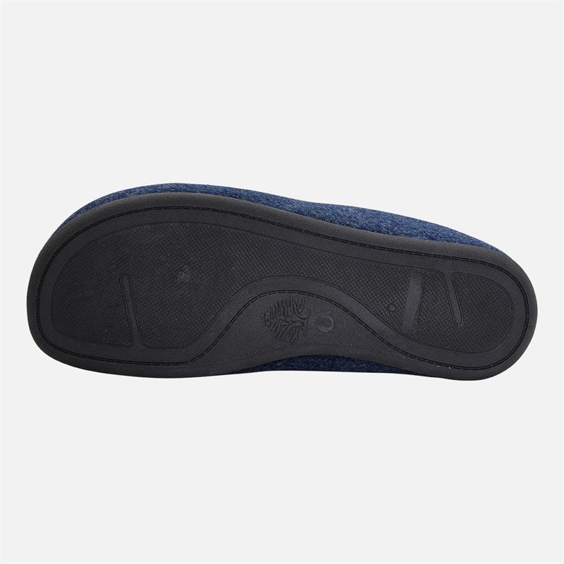 Mens Felt Mule Slippers Multi - Image 2