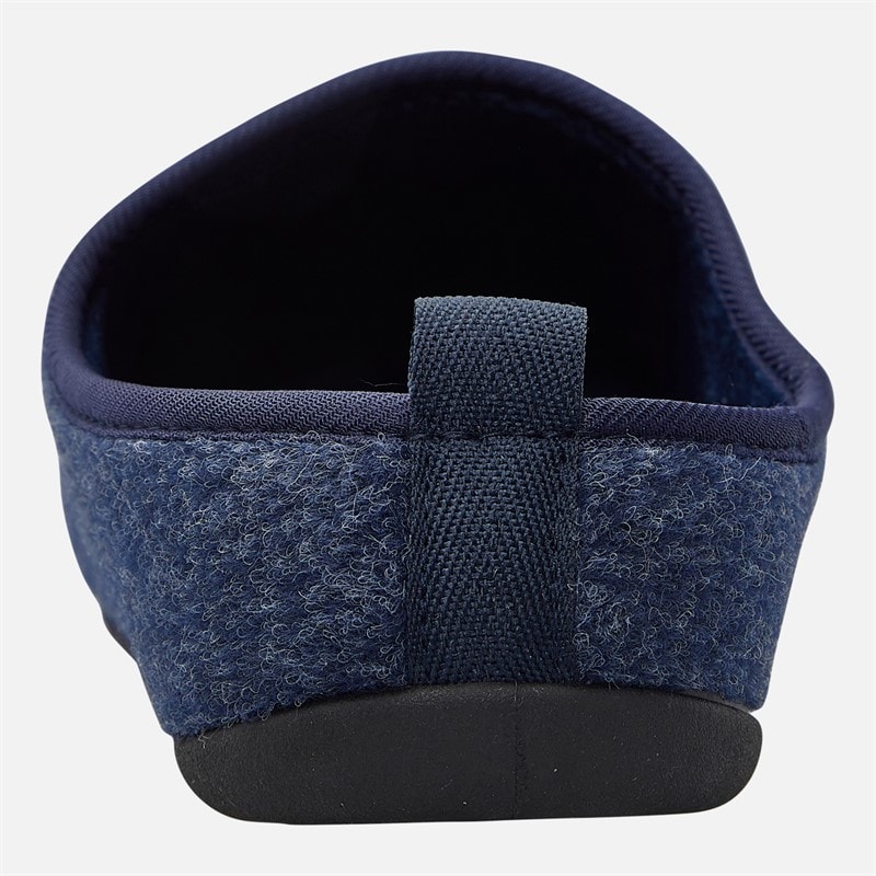 Mens Felt Mule Slippers Multi - Image 3