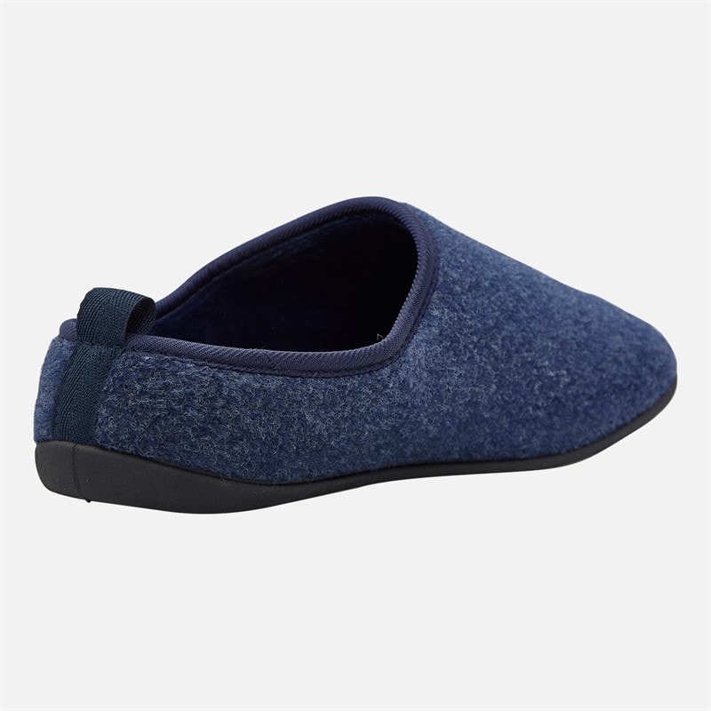 Mens Felt Mule Slippers Multi - Image 5