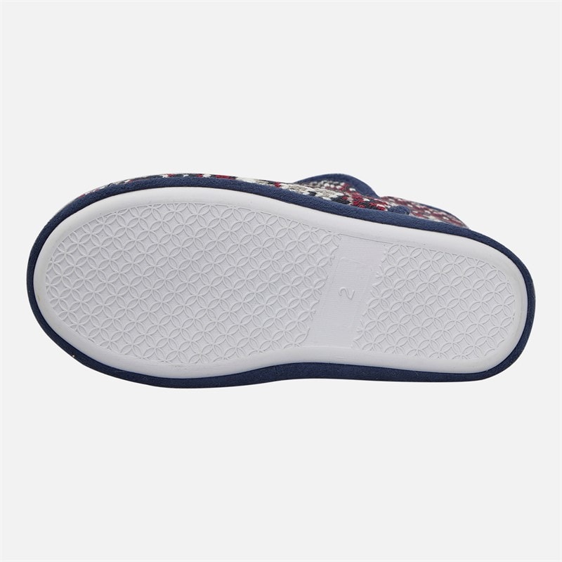 Junior Boys Fairisle Bootee Slippers Multi - Image 2