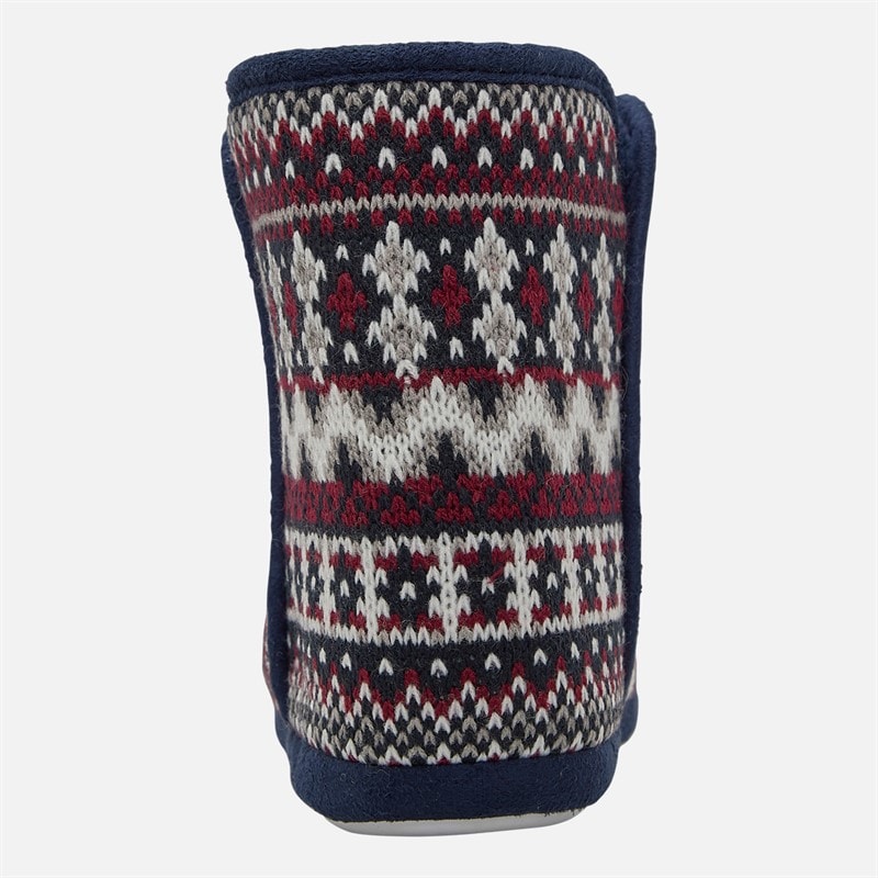 Junior Boys Fairisle Bootee Slippers Multi - Image 3