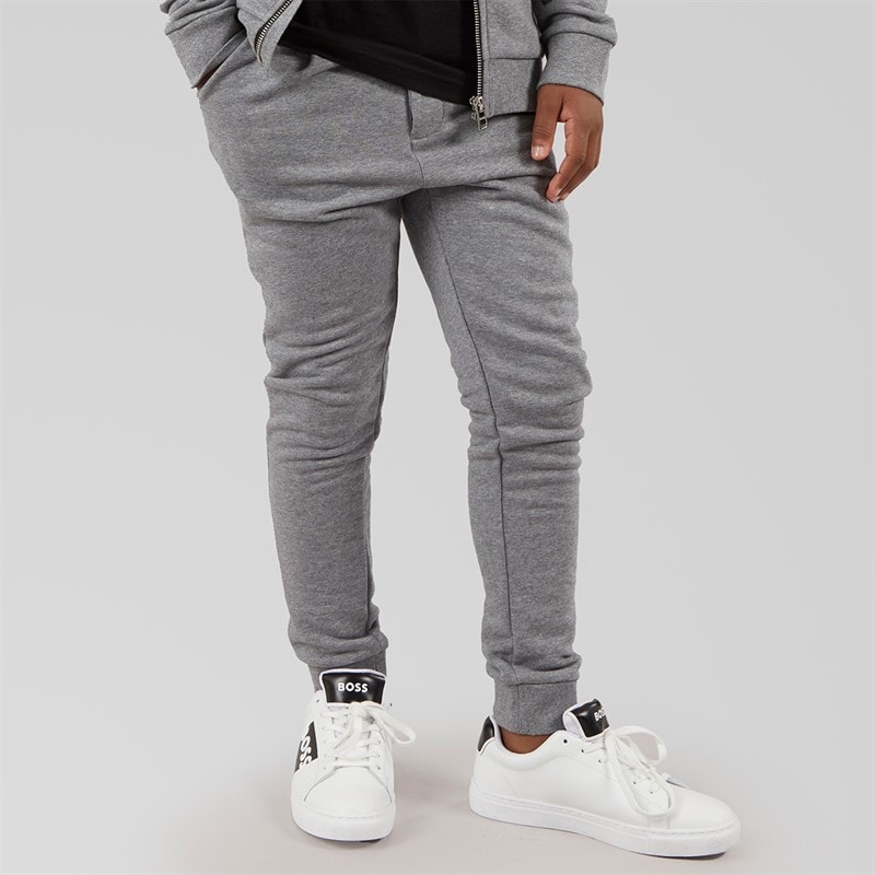BOSS Boys Smart Joggers Heather Grey