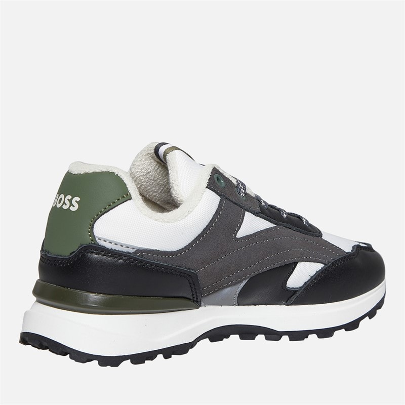 BOSS Junior Boys Multi Panel Trainers Black - Image 5