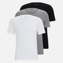 Mens Three Pack T-Shirts White/Grey/Black