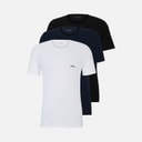 Mens Three Pack T-Shirts White/Navy/Black