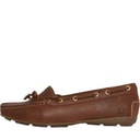 Womens Paxos Driving Moccasins Tan Leather