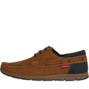 Mens Kerrier Deck Shoes Light Brown/Navy