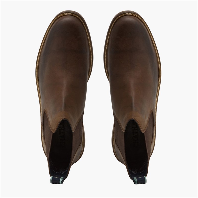 Mens Wenlock Chelsea Boots Brown - Image 4