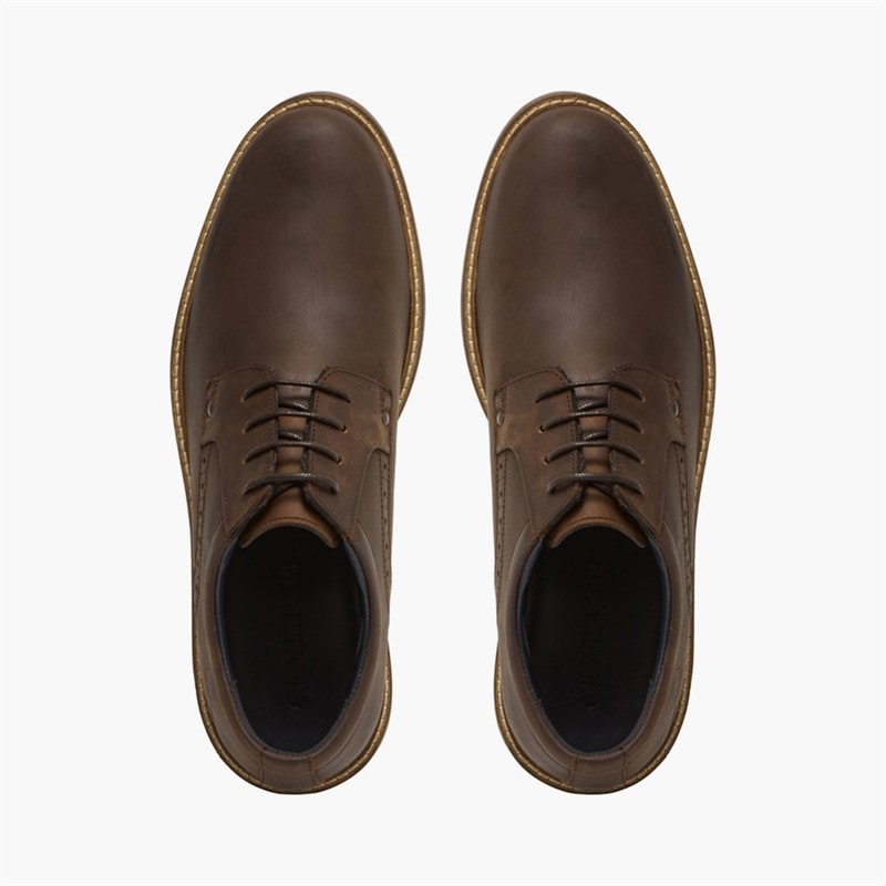 Mens Wark Shoes Dark Brown - Image 4