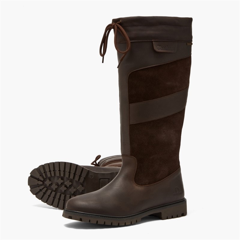 Mens Buttern Tall Boots Dark Brown - Image 2