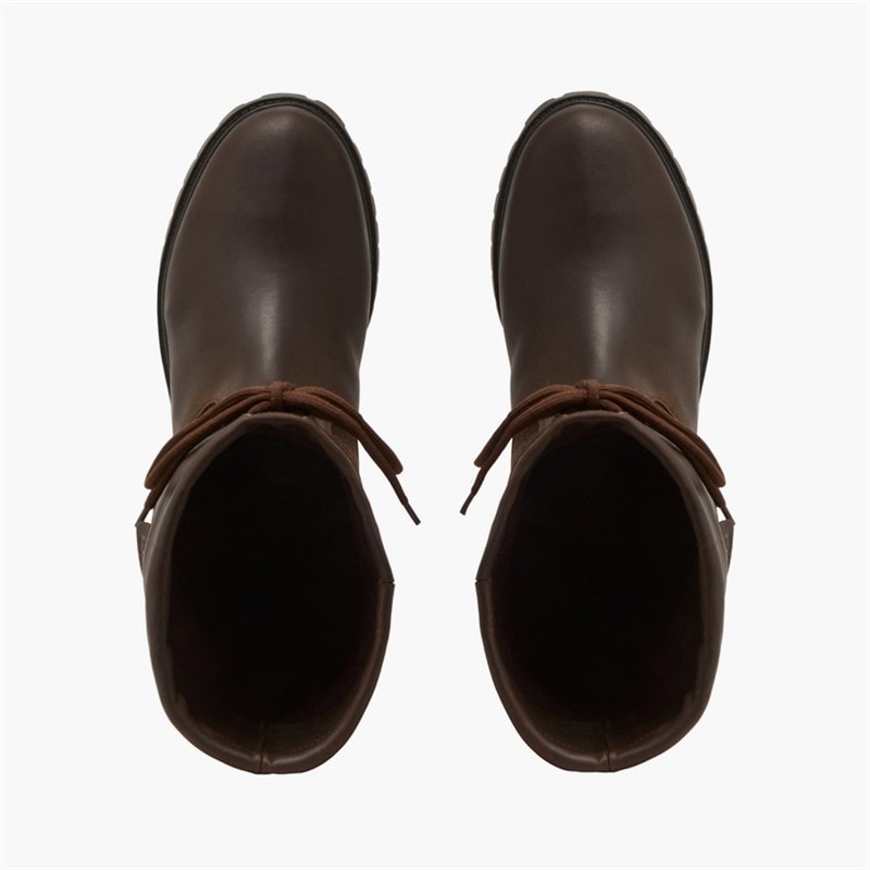 Mens Buttern Tall Boots Dark Brown - Image 4