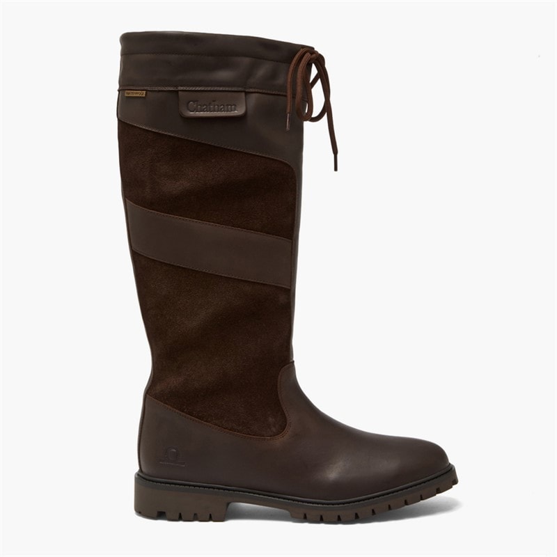 Mens Buttern Tall Boots Dark Brown - Image 5