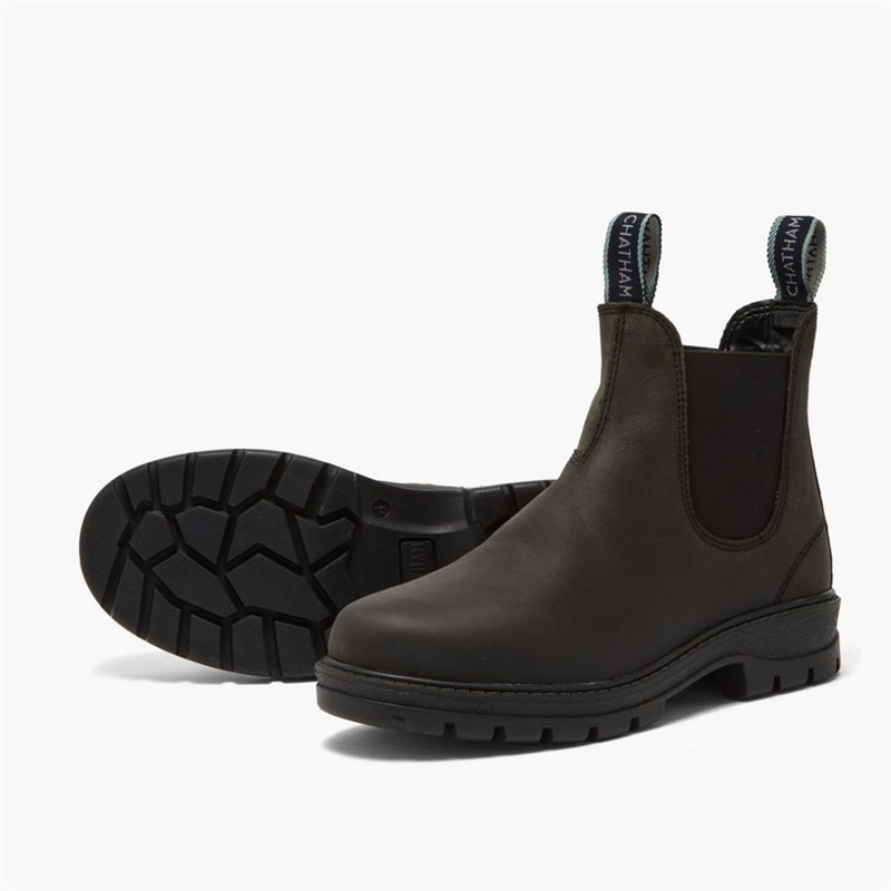 Womens Higger Chelsea Boots Black - Image 2