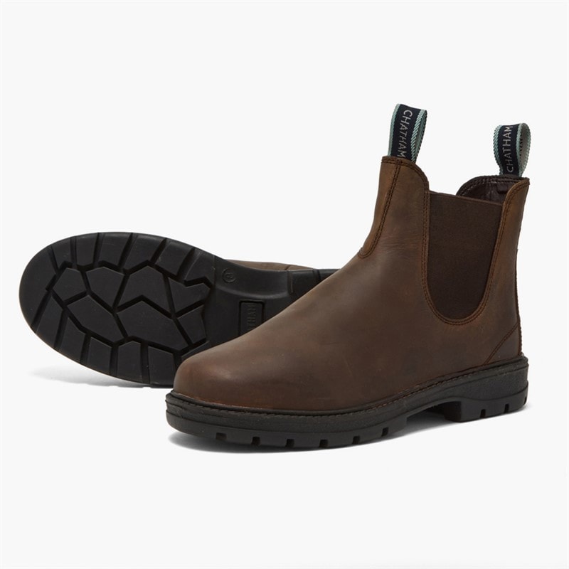 Mens Lavery Chelsea Boots Chocolate - Image 2