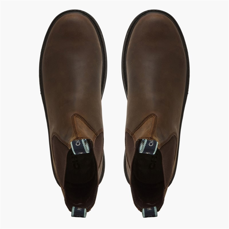 Mens Lavery Chelsea Boots Chocolate - Image 4