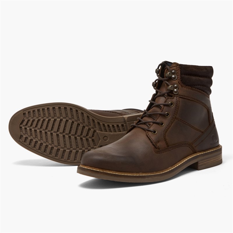 Mens Howshaw Lace Up Boots Dark Brown - Image 2