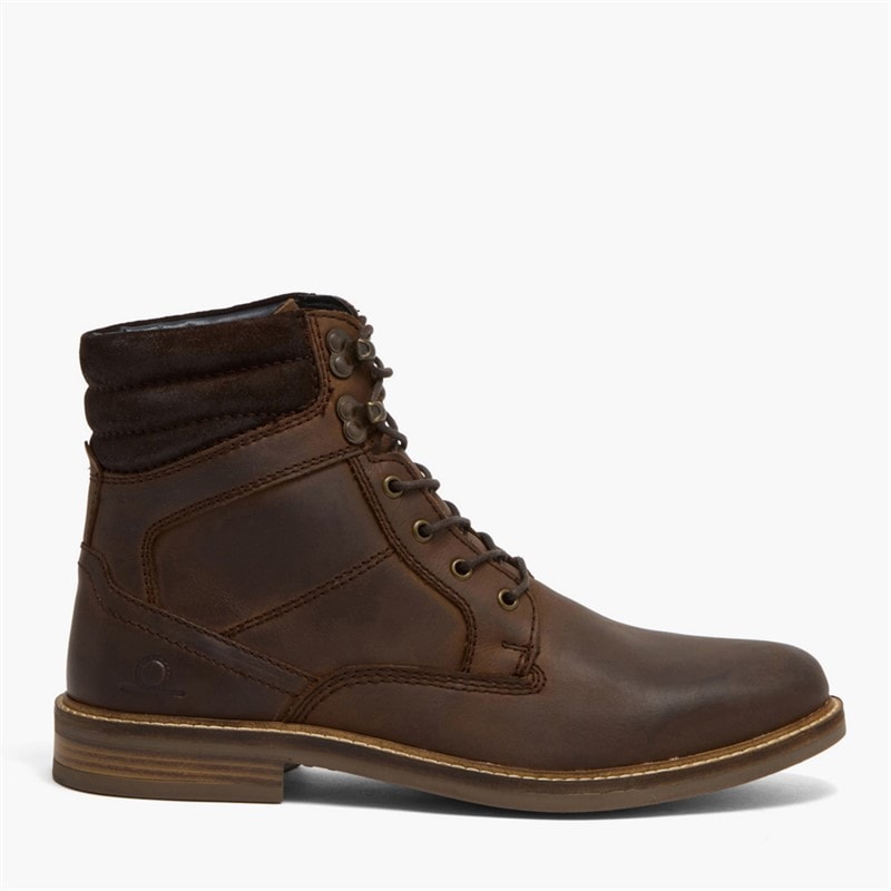Mens Howshaw Lace Up Boots Dark Brown - Image 5