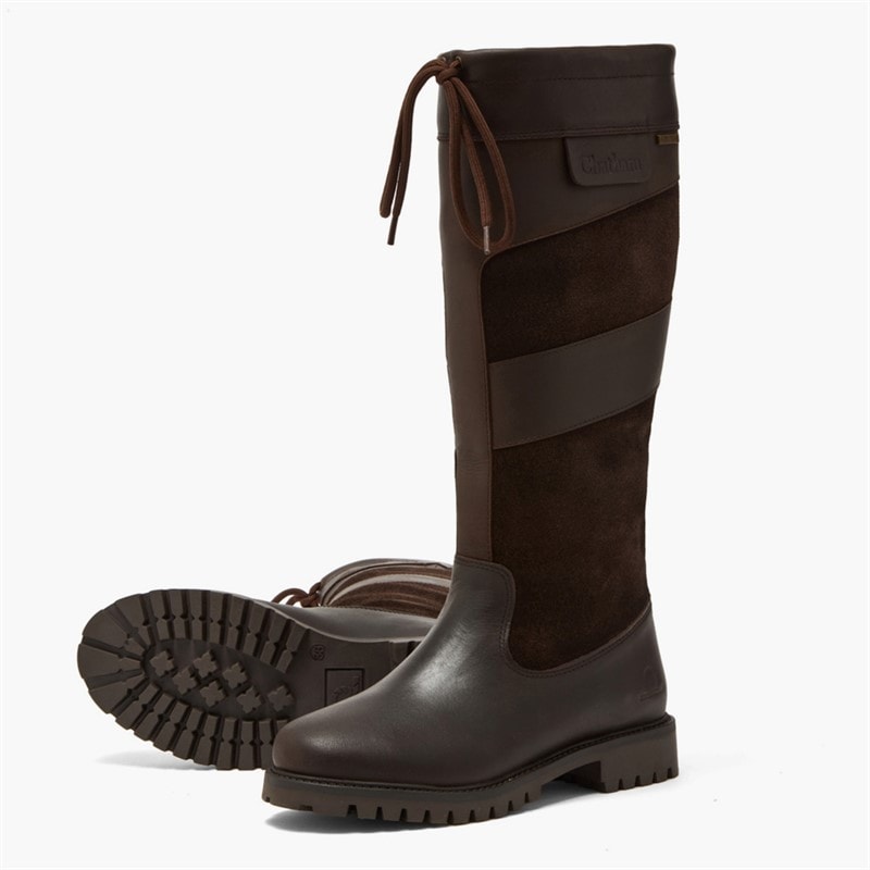 Womens Brea Tall Boots Dark Brown - Image 2