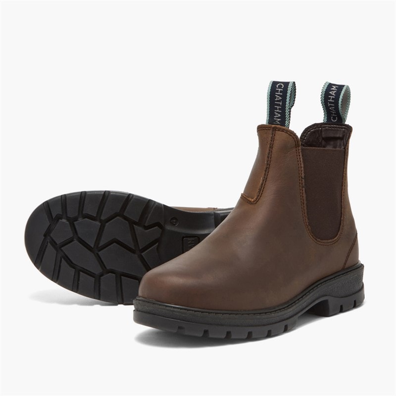 Womens Higger Chelsea Boots Chocolate - Image 2